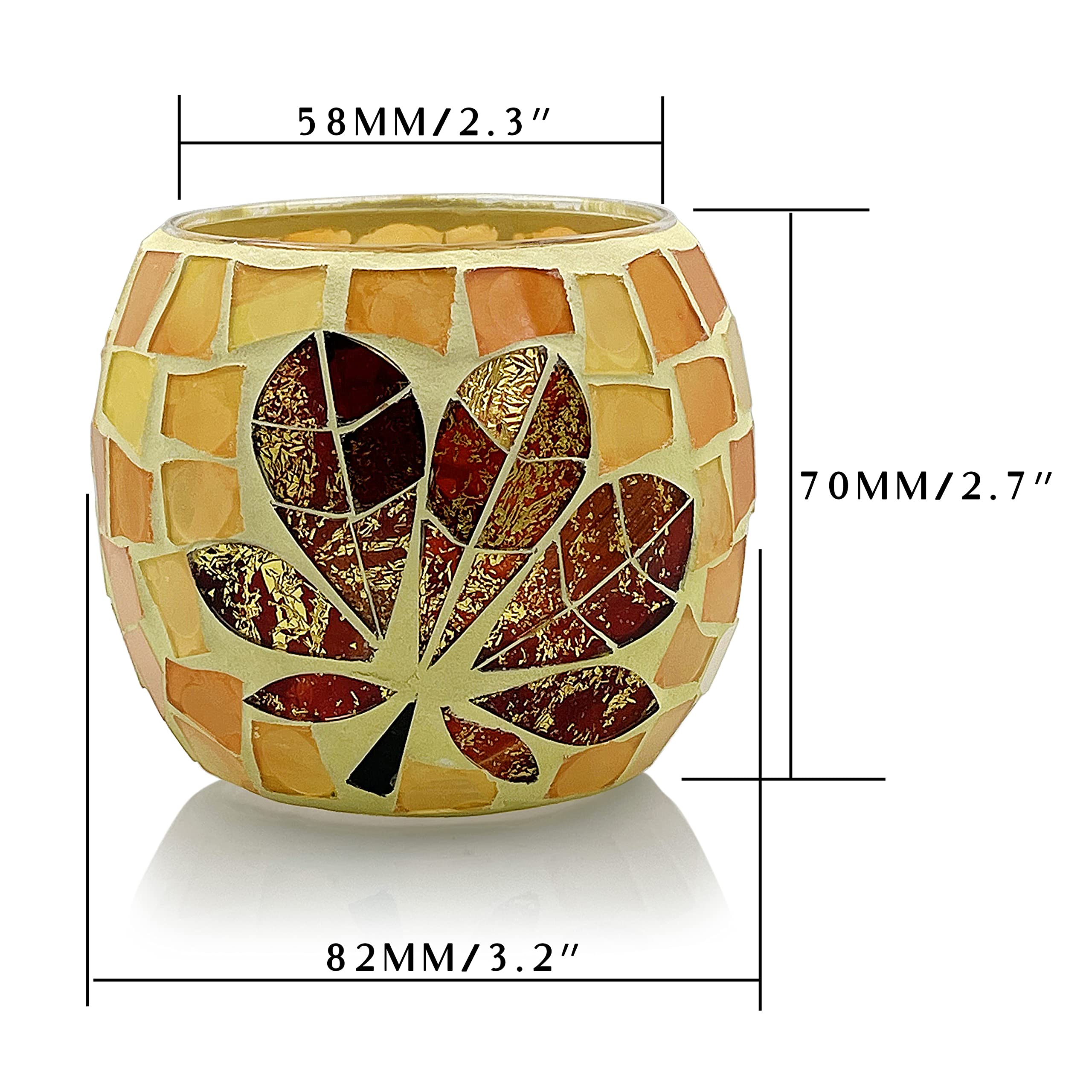 SHMILMH votives on harvest table creating cozy autumn ambiance