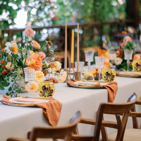SHMILMH set of four displayed as centerpiece offering coordinated styling