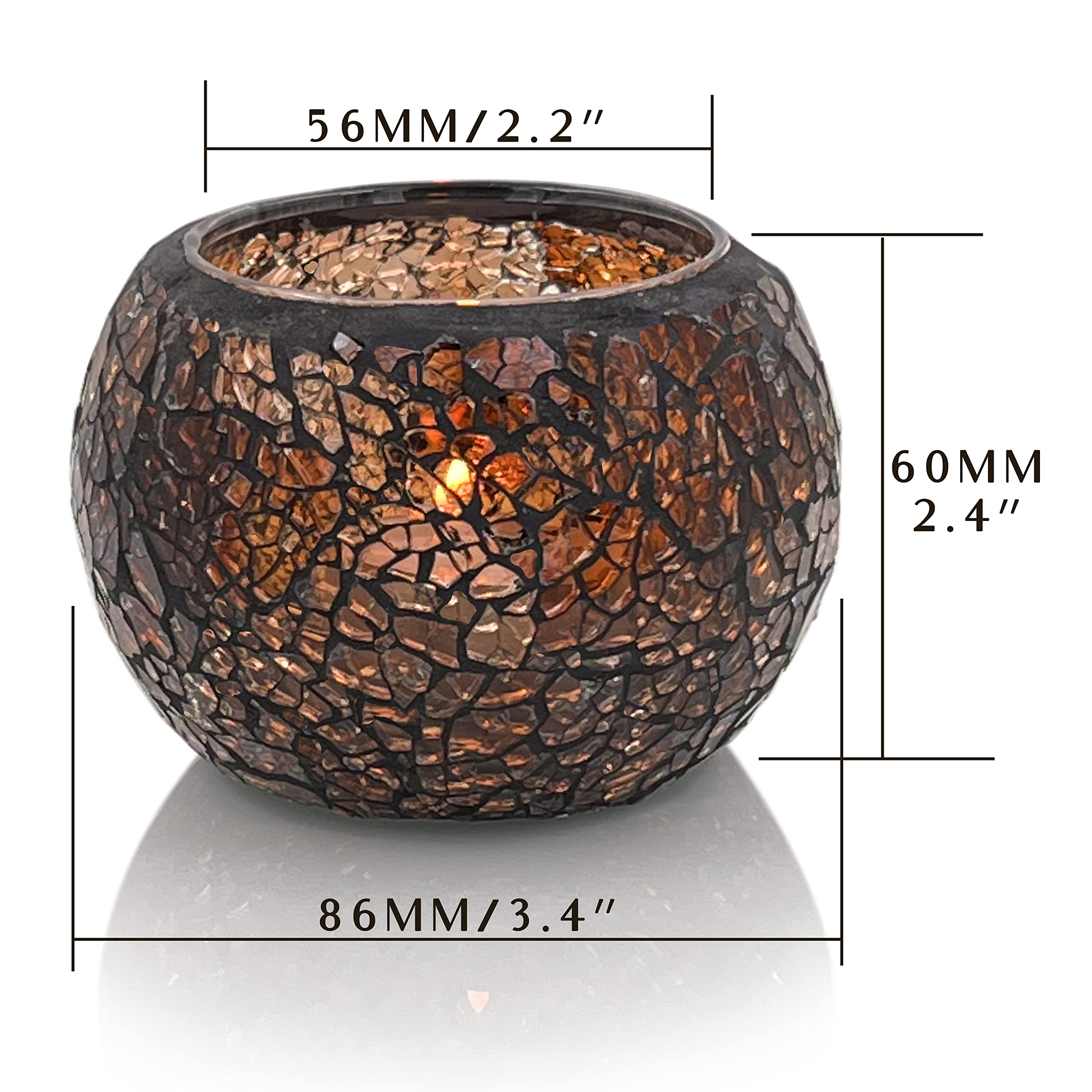 SHMILMH set as table centerpiece with candles adding colorful focal-point benefit