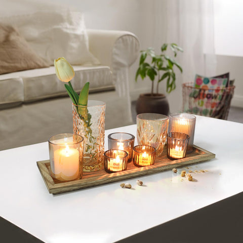 SHOHAYTO top-down view showing votive arrangement and styling options