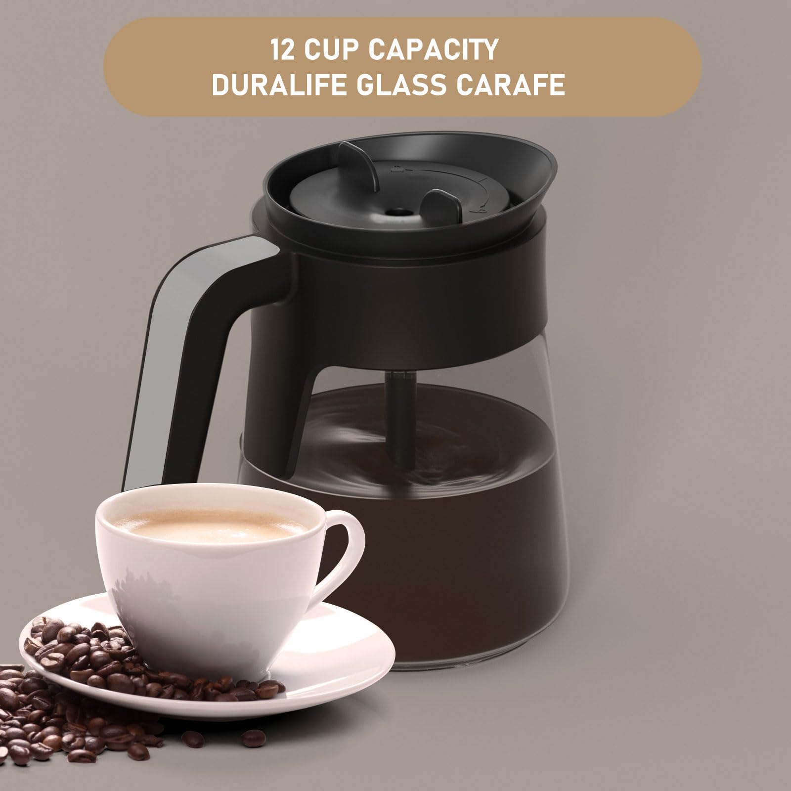 Shonshon carafe ergonomic handle view offering comfortable secure grip