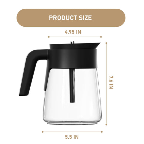 Shonshon carafe on countertop with Ninja brewer showing ready-to-use convenience