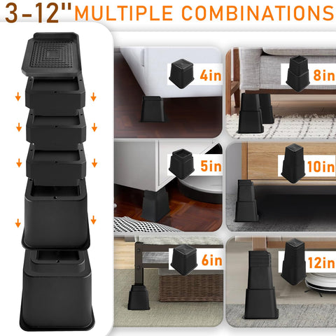 shouwuhho enlarged top contact surface offering wide support for heavy furniture