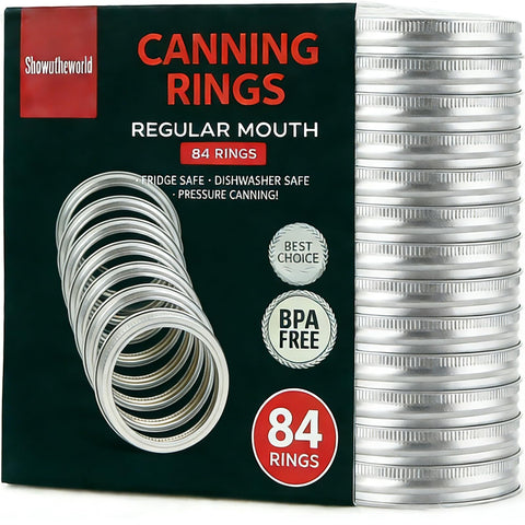 Showutheworld front pack of 84 rings showing full quantity and neat packaging benefit