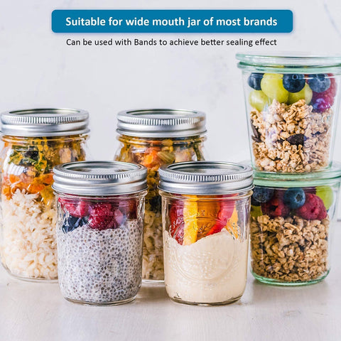Showutheworld ring on a mason jar in use showing secure closure and freshness retention