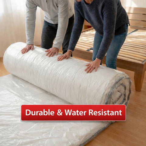 Shrink-Pak bag in use with vacuum attachment for fast air removal