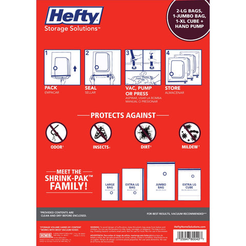 shrink-pak close-up of slider seal demonstrating airtight protection