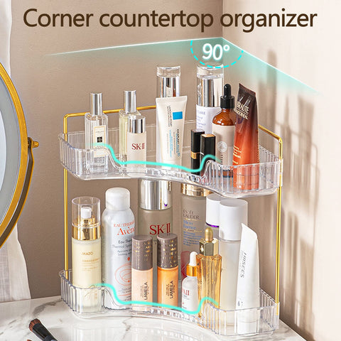 shuang qing organizer in bathroom vanity demonstrating quick access to products