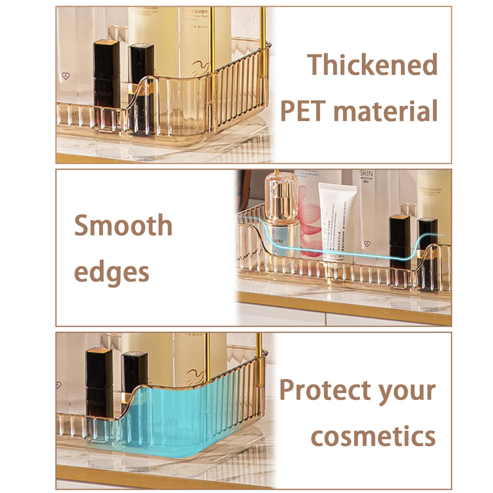 shuang qing on bathroom vanity in use with skincare for quick access benefit