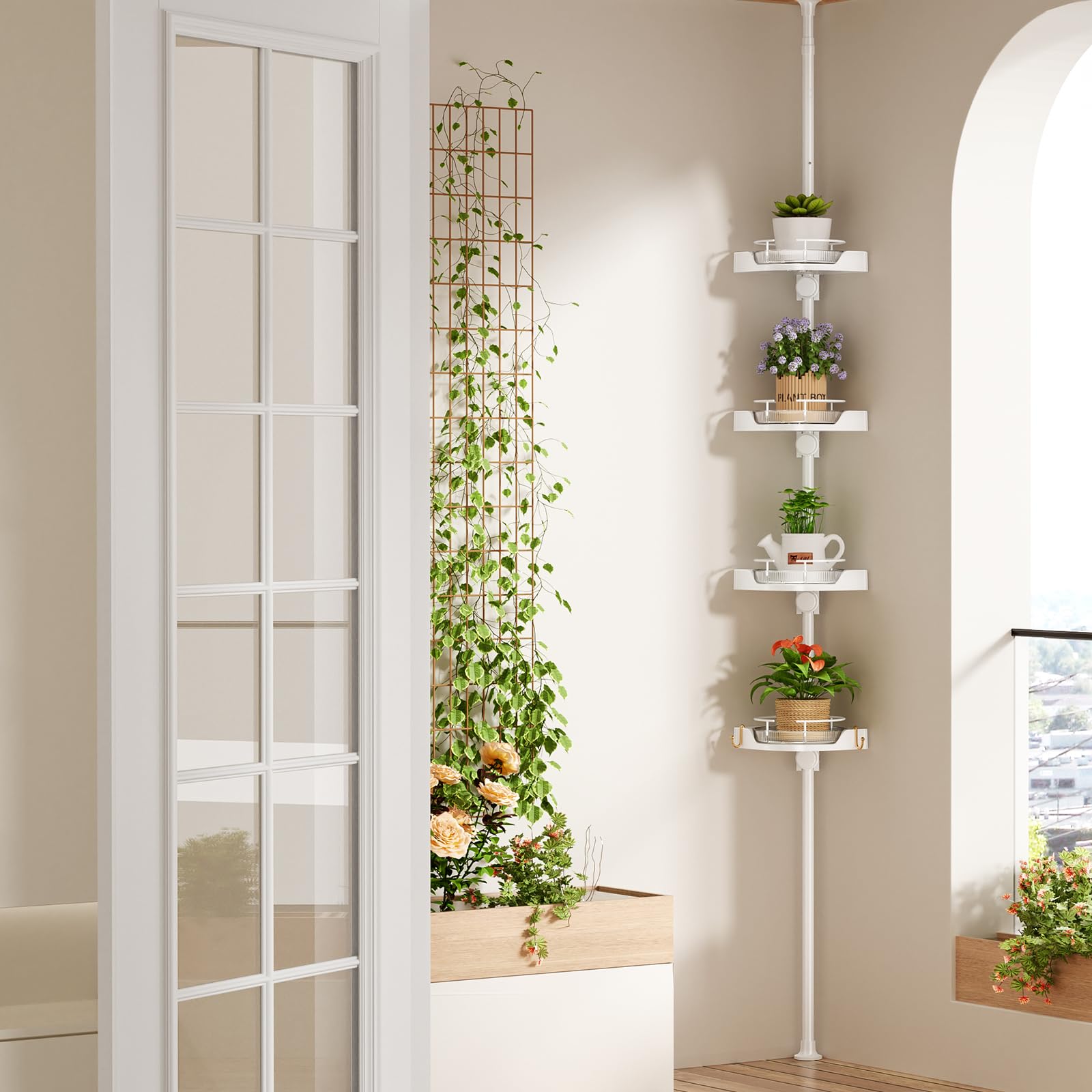 shuang qing kitchen corner storage showing versatile multi-room use