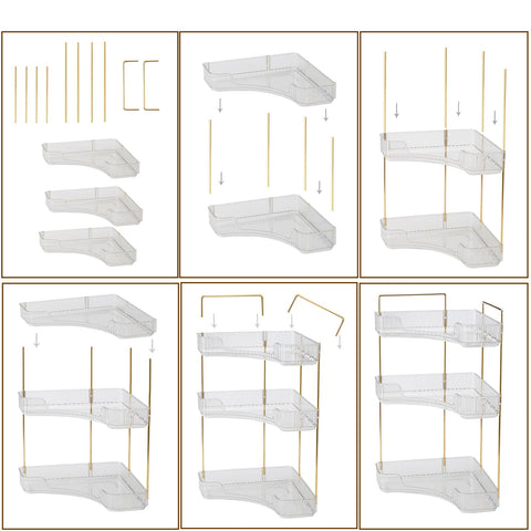 shuang qing packed organizer on kitchen counter maximizing corner space benefit