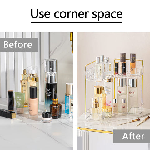 shuang qing next to perfume bottles illustrating compact size and capacity