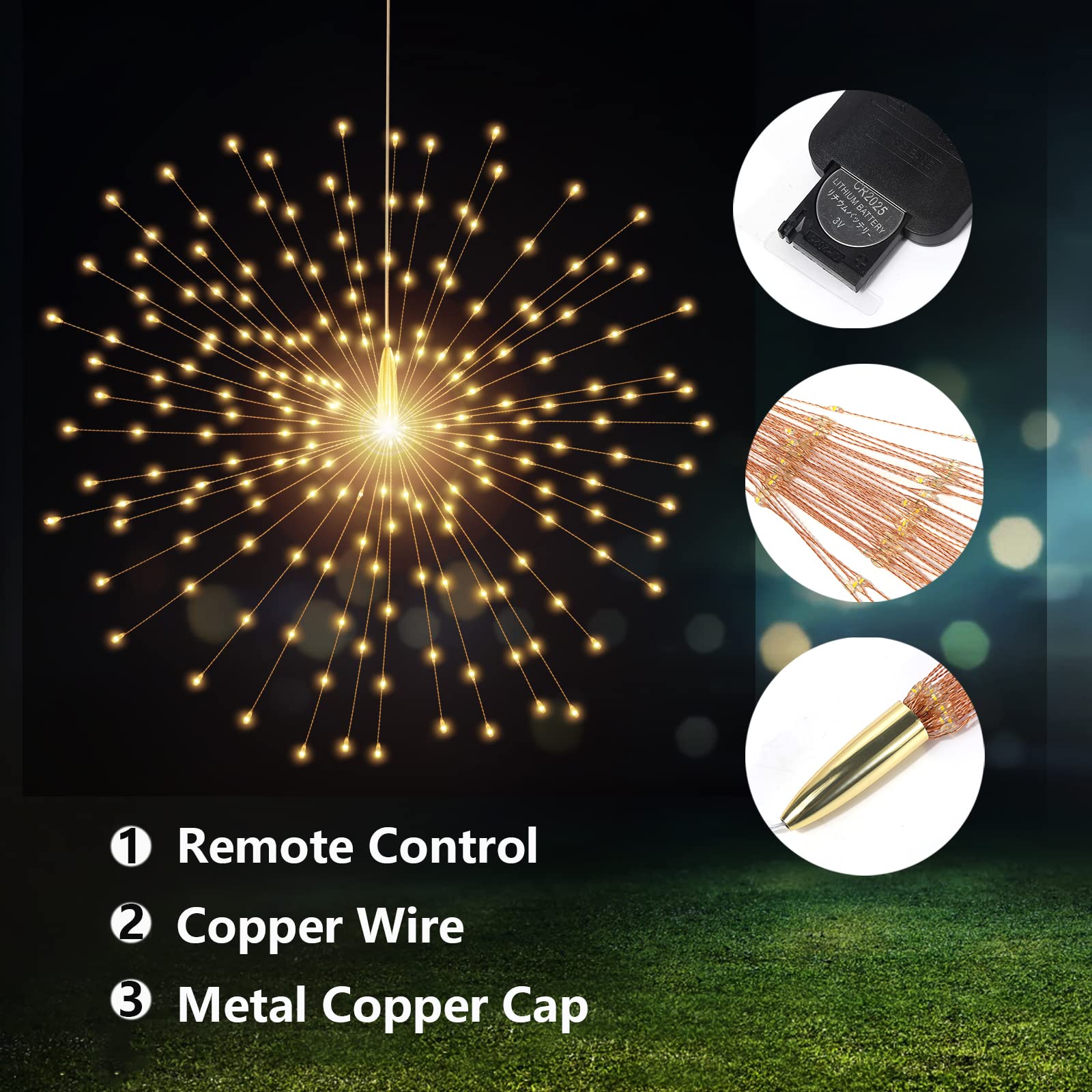 SHUKAN remote control and battery box detail for easy mode and timer use