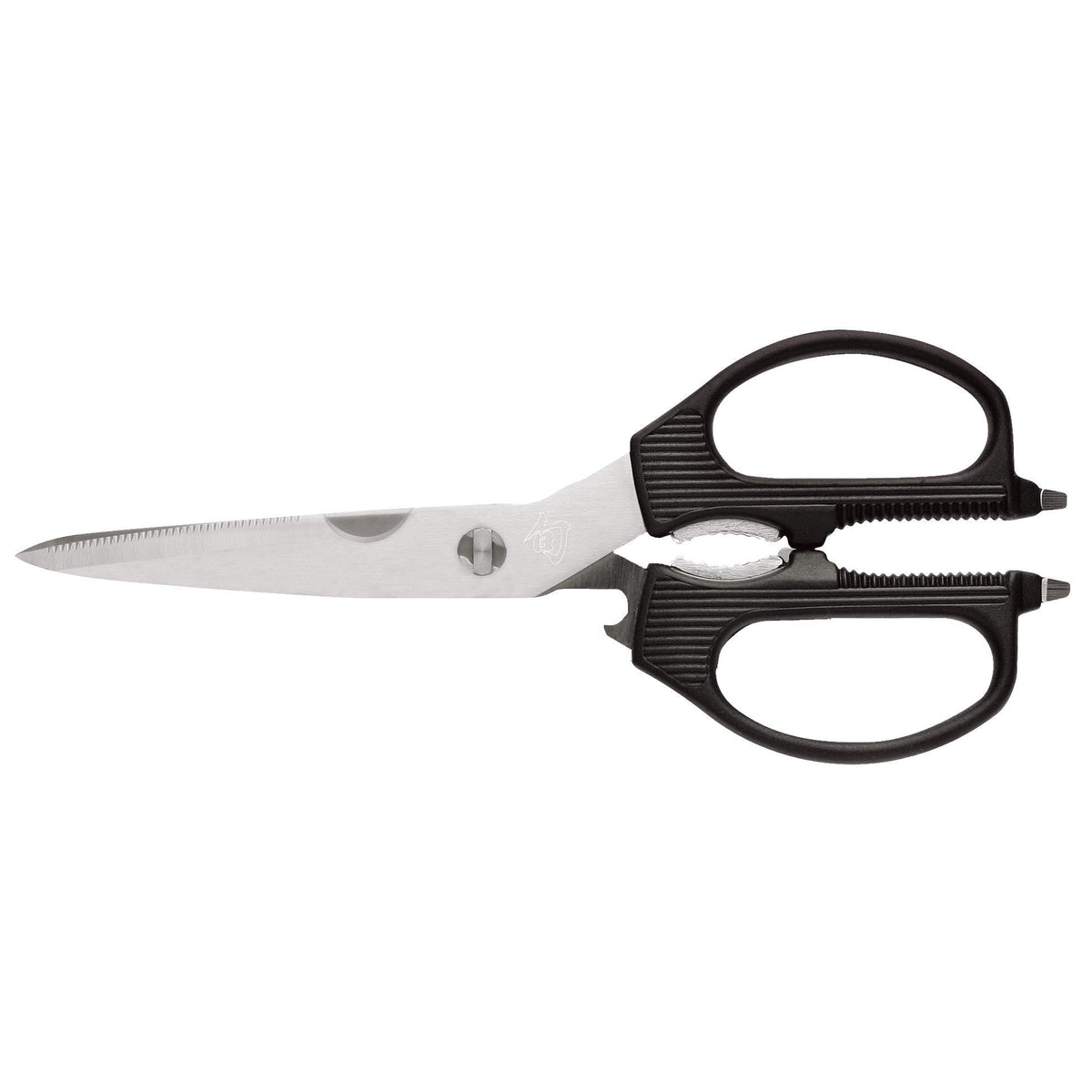 Shun front view of shears showing full tool and multi-function benefits