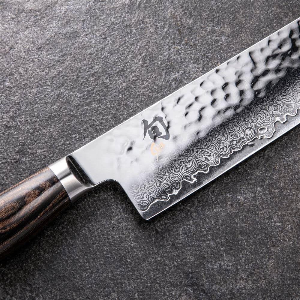 Shun Premier Pakkawood handle profile comfortable secure grip