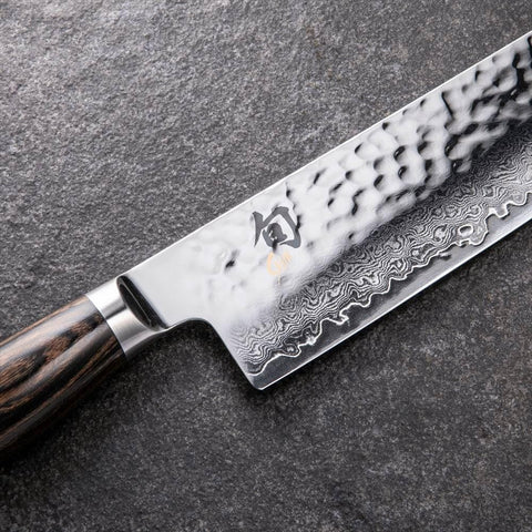 Shun Premier Pakkawood handle profile comfortable secure grip
