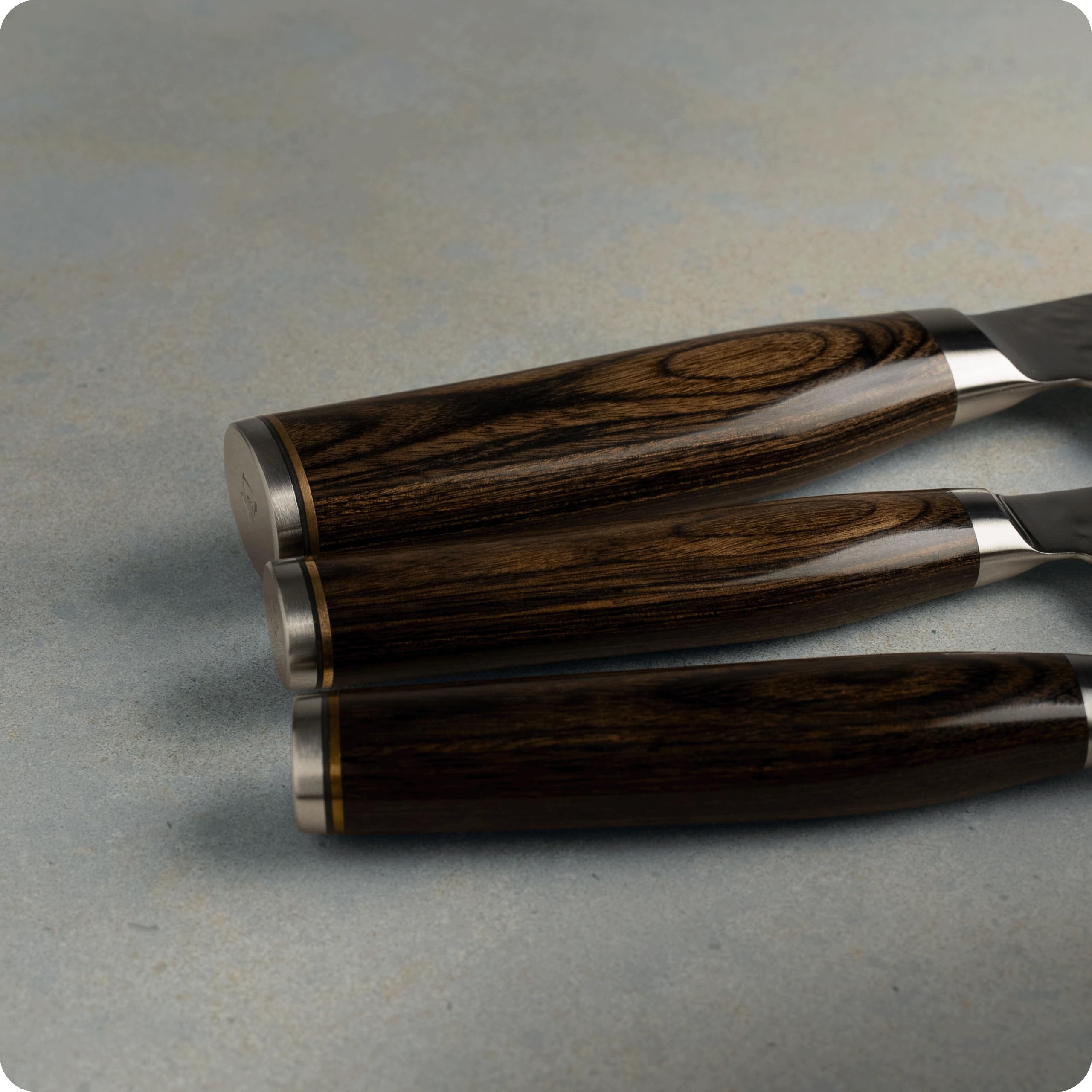 Shun premier pakkawood handle profile offering ergonomic secure grip