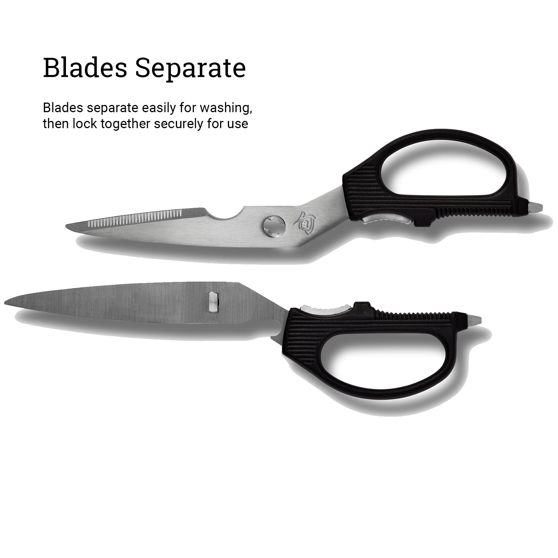 Shun shears beside ruler showing size and scale for correct fit