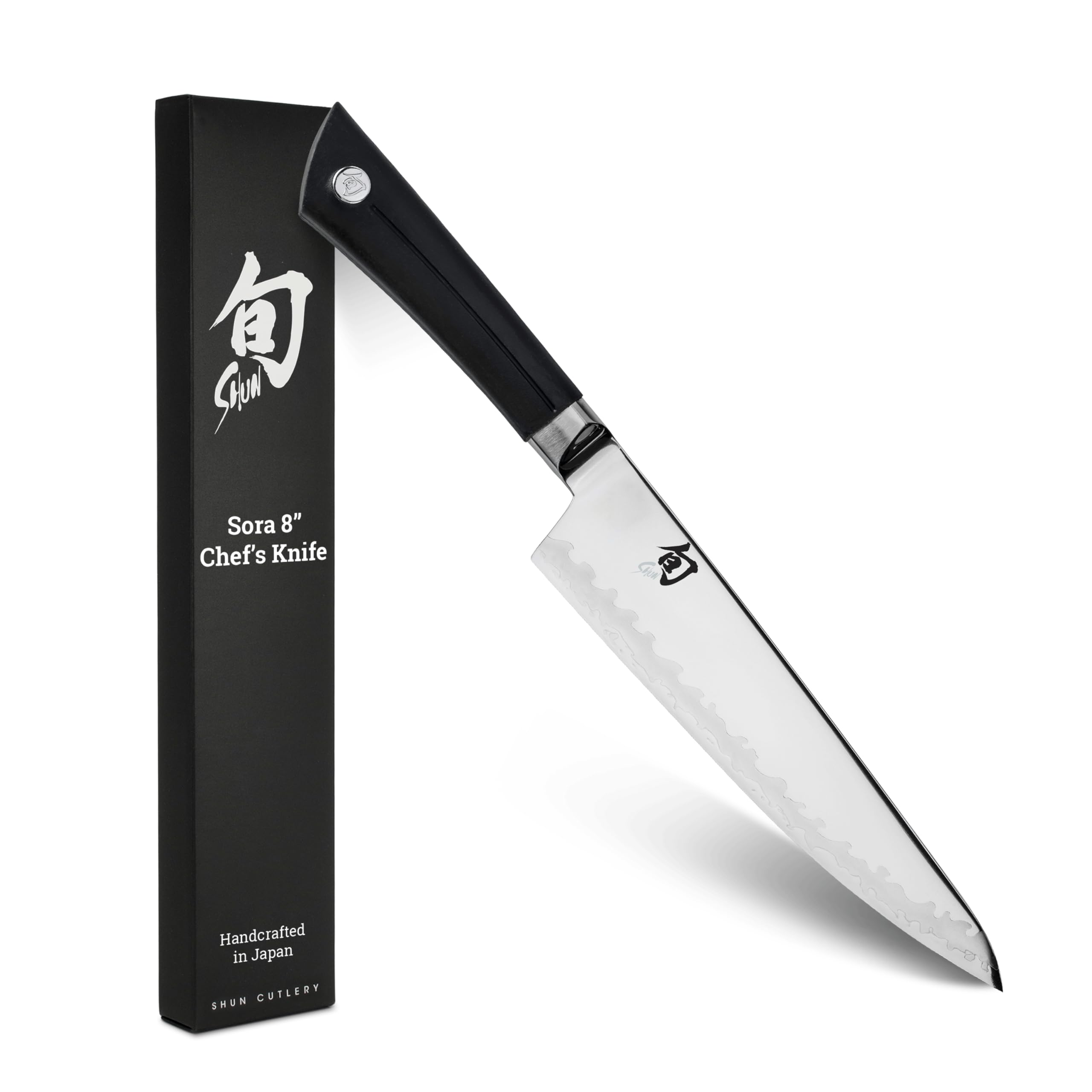 Shun Sora front view showing full blade and balanced profile for precise cutting