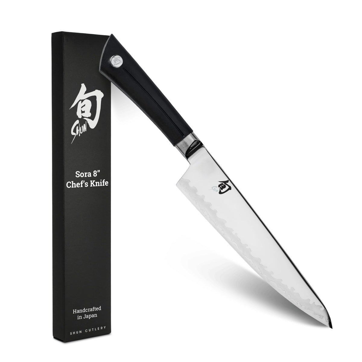Shun Sora front view showing full blade and balanced profile for precise cutting