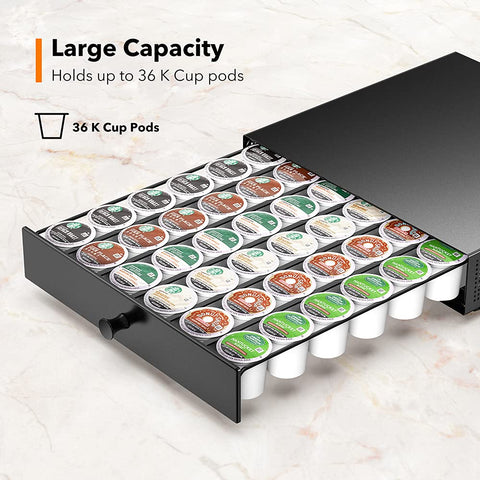SICHEER side profile with Keurig on top, brand shows compact height benefit