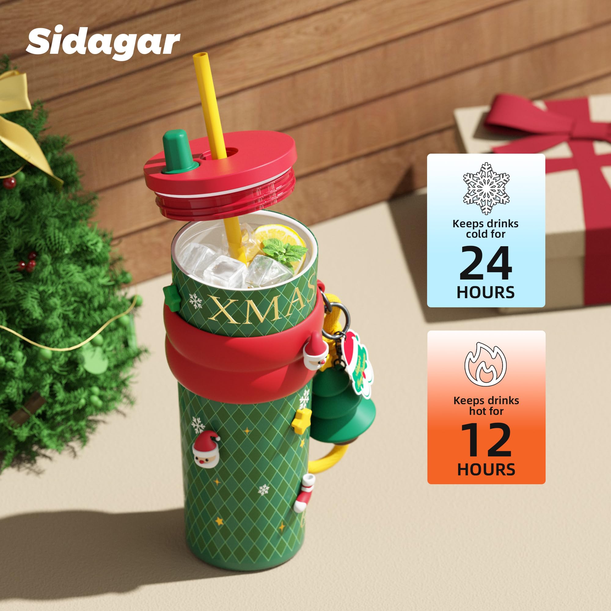 Sidagar in use during commute showing convenience and spill protection
