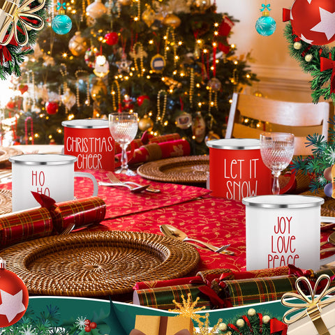 Sieral mugs filled with hot chocolate showing warmth and seasonal entertaining use