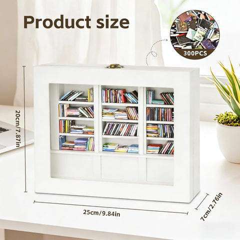 SIHPTO mini bookshelf styled on cozy shelf adding literary decor benefit