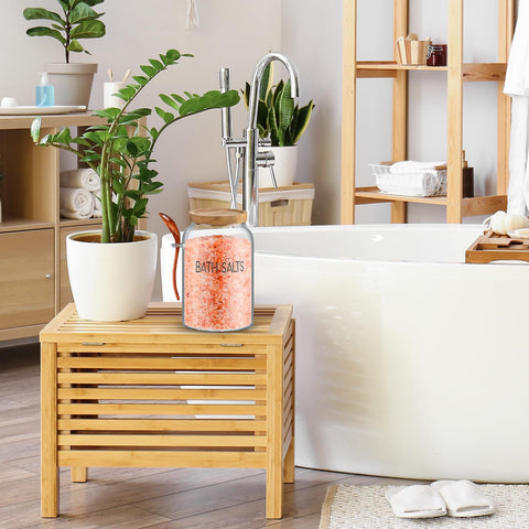 SiliFine jar styled on bathroom shelf showing decorative and functional benefit