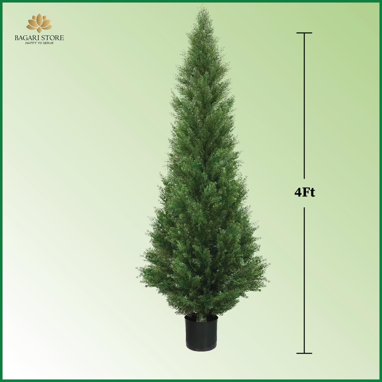 Silk Tree Warehouse cedar foliage close-up showing realistic texture and no-fade benefit
