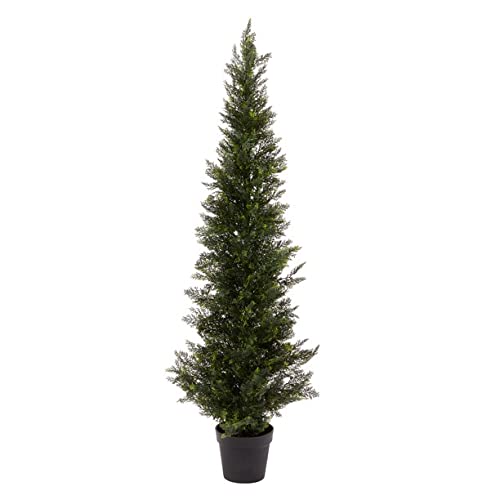 Silk Tree Warehouse topiary on porch enhancing entryway without maintenance