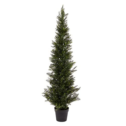 Silk Tree Warehouse topiary on porch enhancing entryway without maintenance