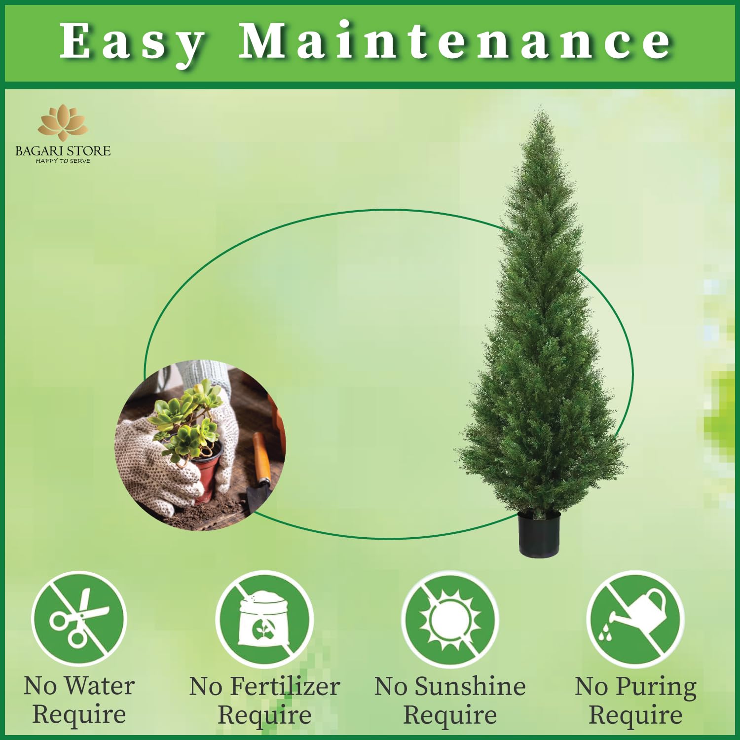 Silk Tree Warehouse cedar styled on porch adding year-round curb appeal and low upkeep