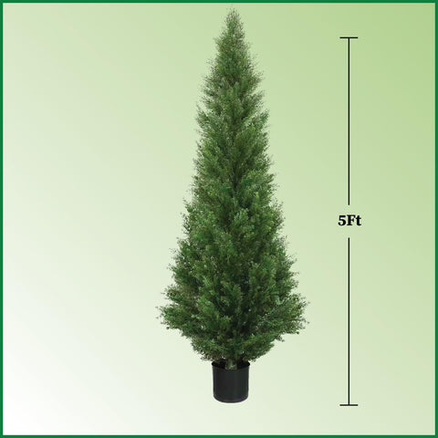 Silk Tree Warehouse close-up of cedar foliage texture, realistic natural look