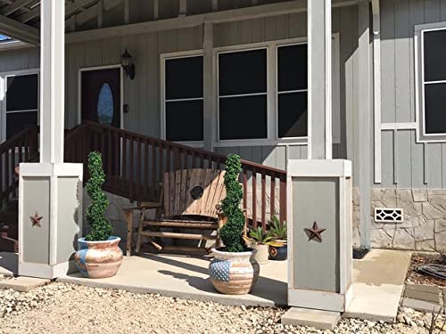 Silk Tree Warehouse two spiral boxwoods flanking a porch entrance creating instant, low-maintenance curb appeal