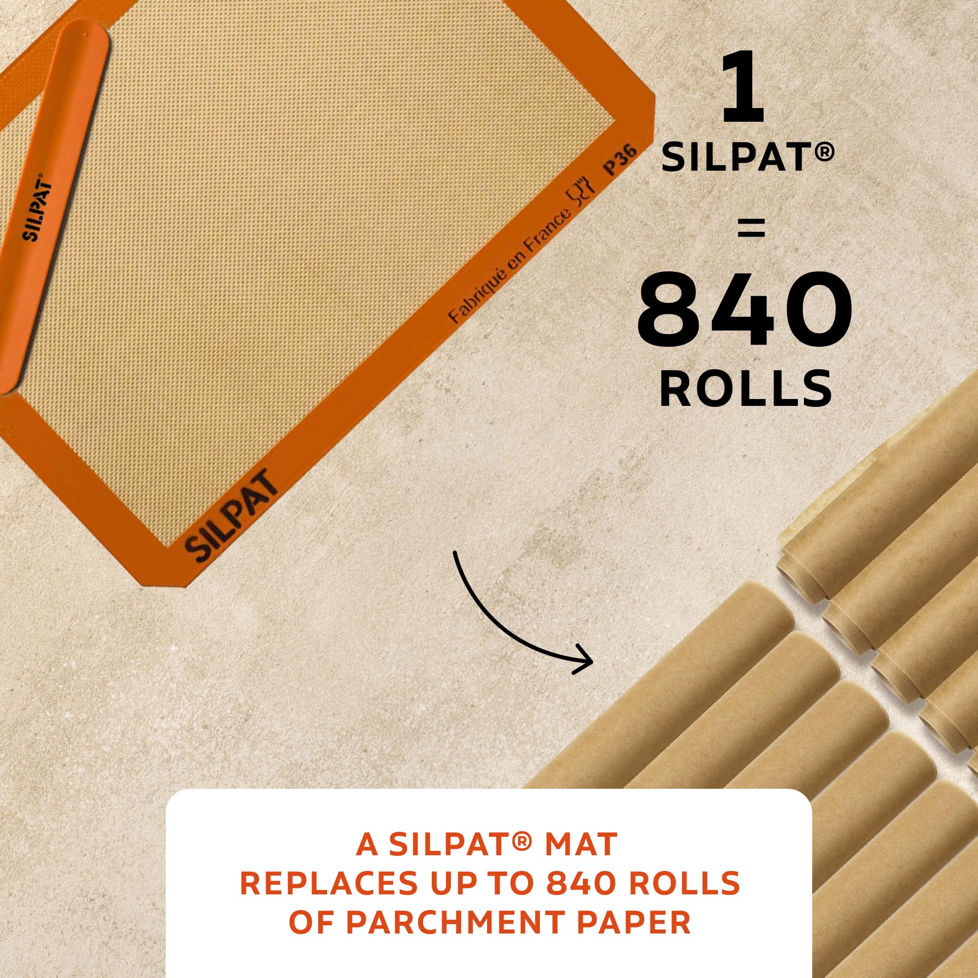 Silpat in oven with cookies demonstrating non-stick release benefit