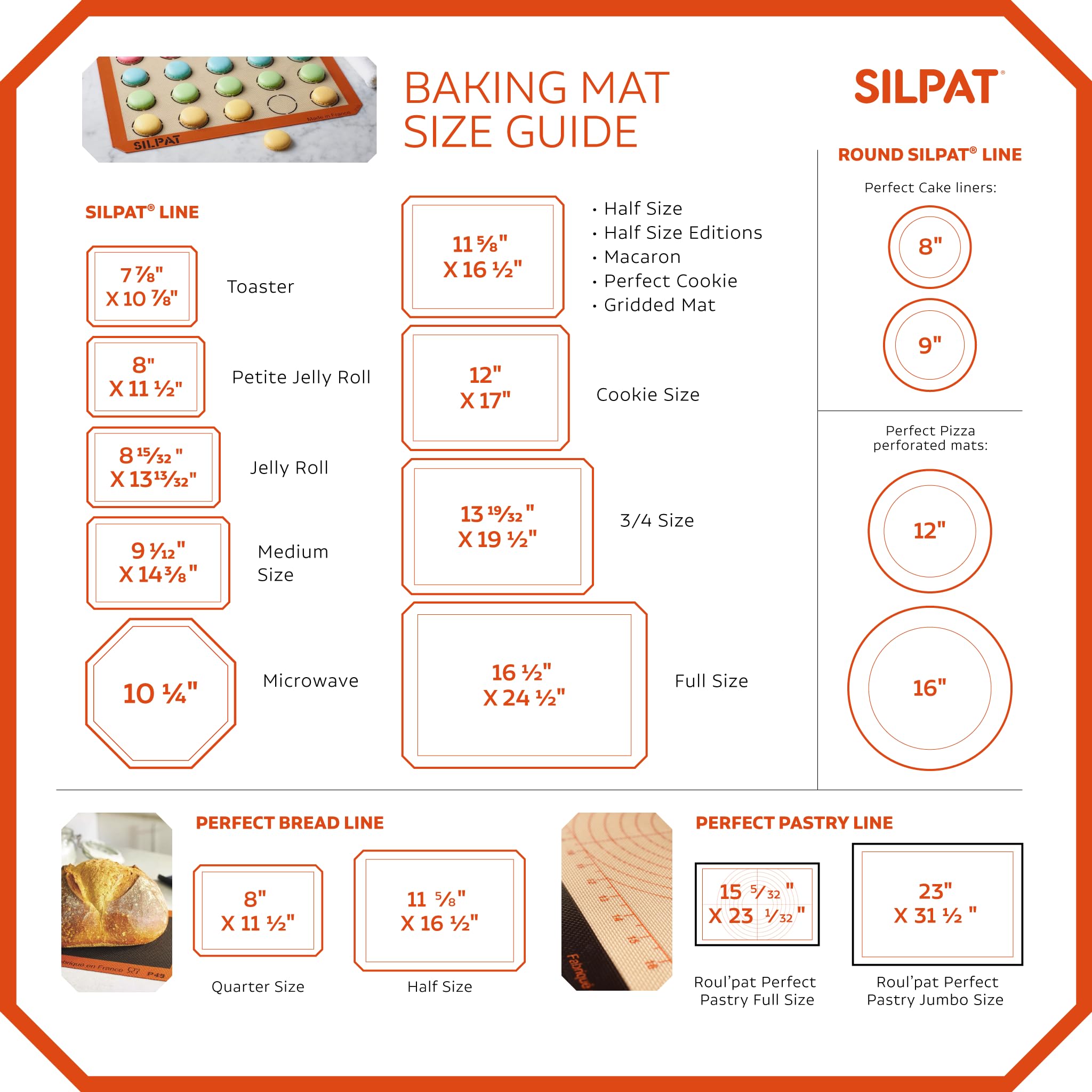 Silpat on kitchen counter with baked goods showing easy cleanup benefit