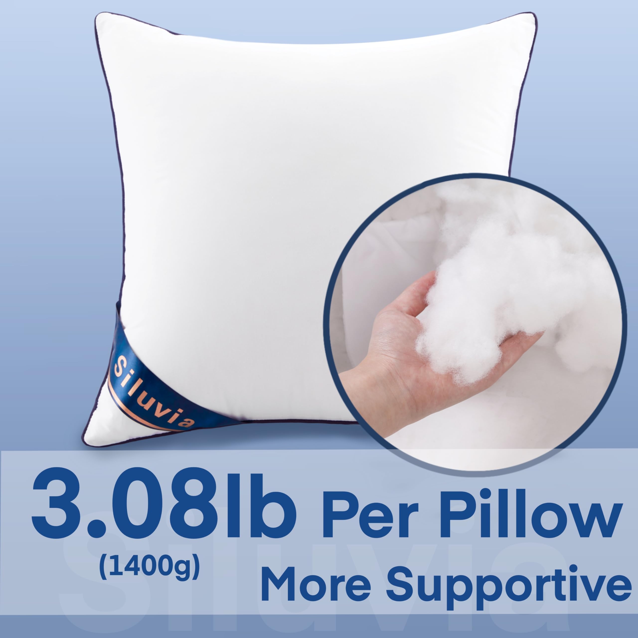 Siluvia cotton cover close-up shows breathable weave for comfort