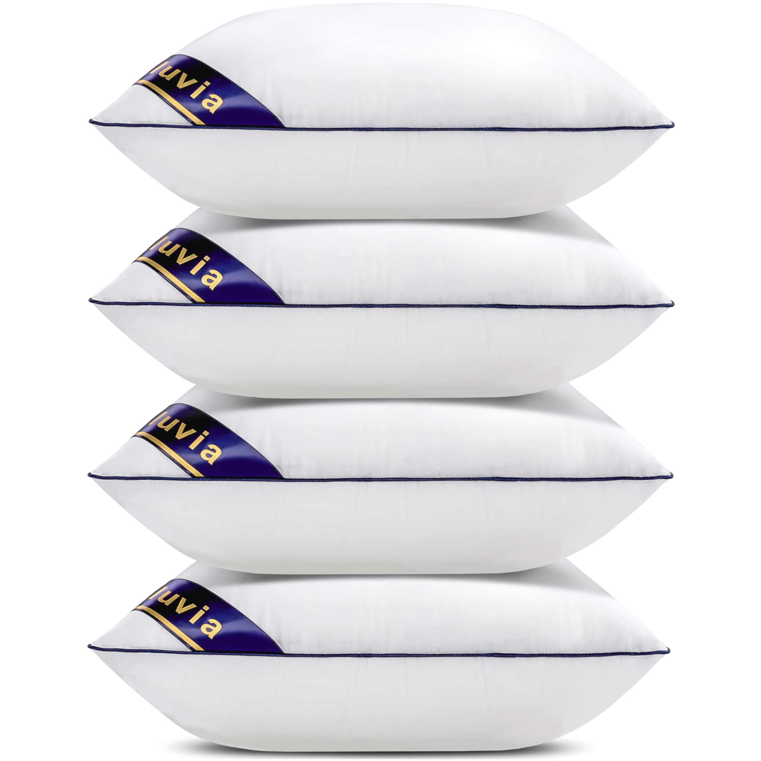 Siluvia front view of four packed pillow inserts showing value and convenience