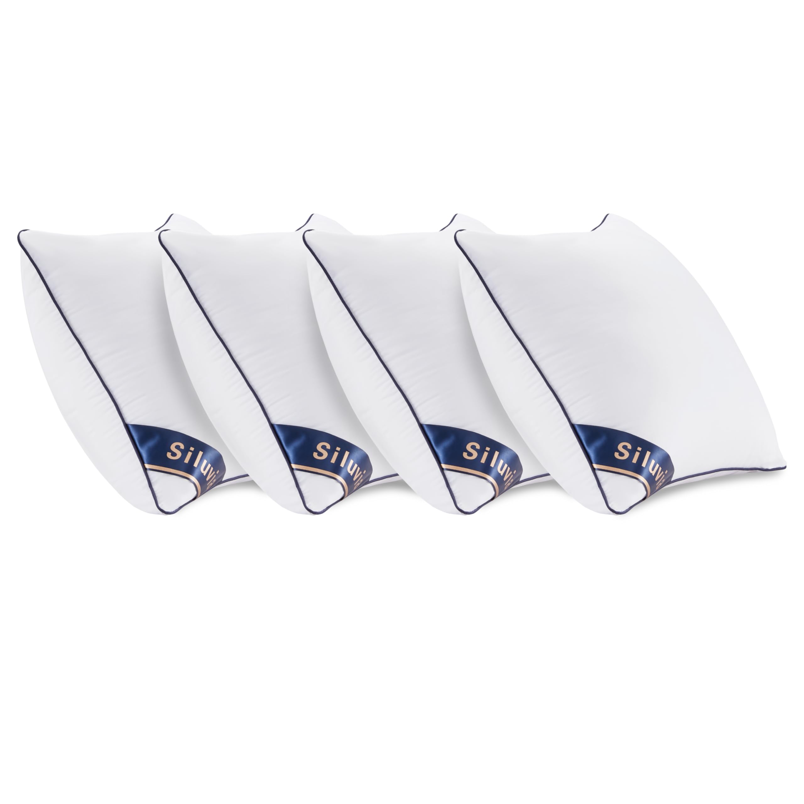 Siluvia insert inside pillow sham on sofa providing fuller tailored look