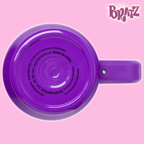 Silver Buffalo Bratz tumbler packaging label showing official licensed merchandise confirmation