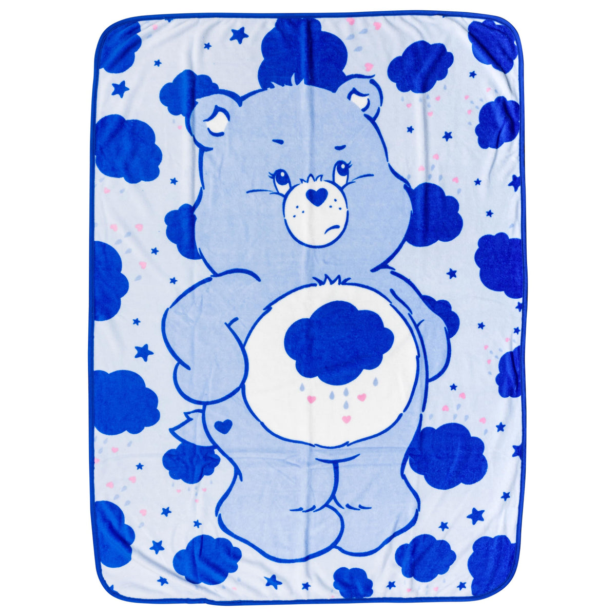 Silver Buffalo Grumpy Bear front view shows full design and cozy appeal