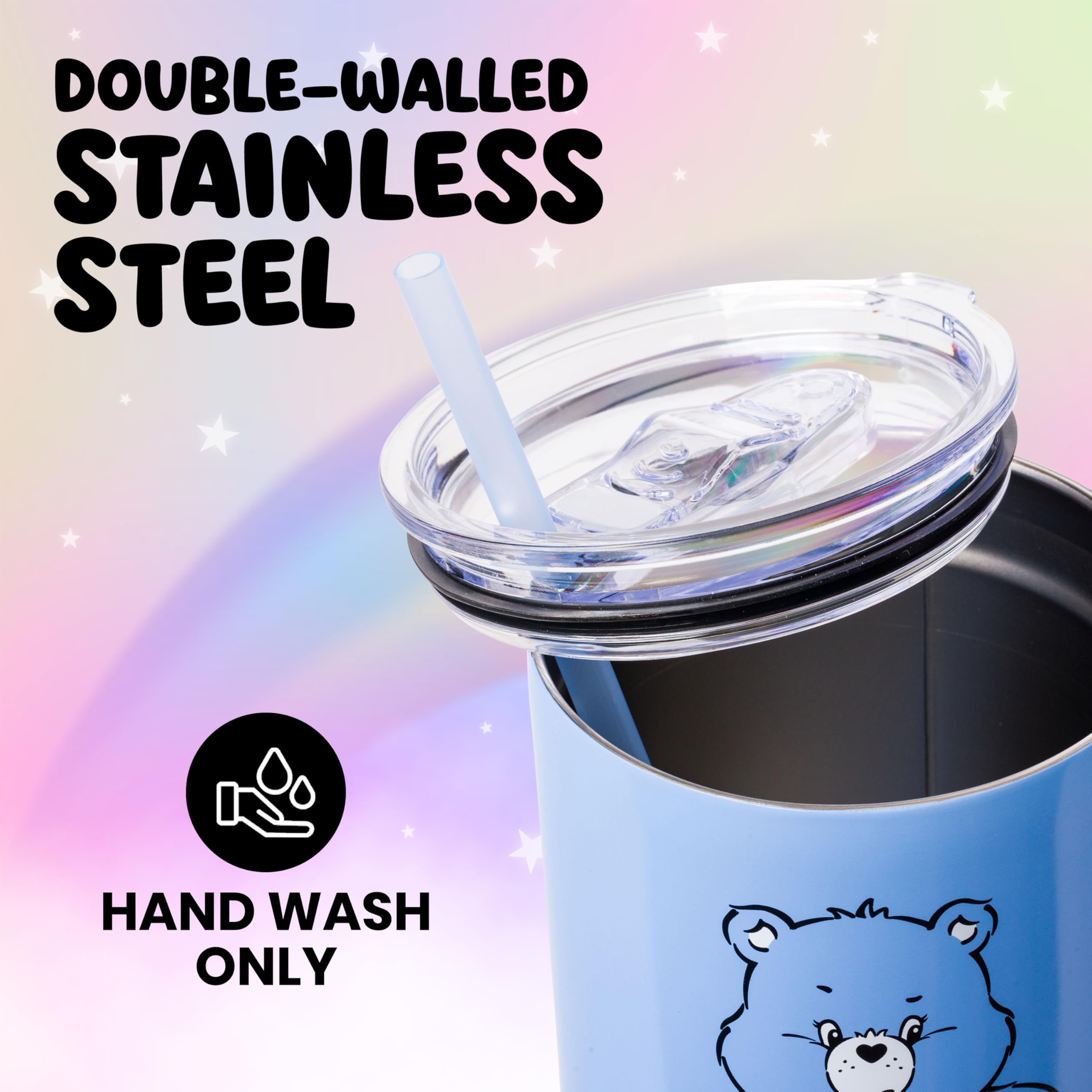 Silver Buffalo Grumpy Bear stainless steel interior showing insulation and durability