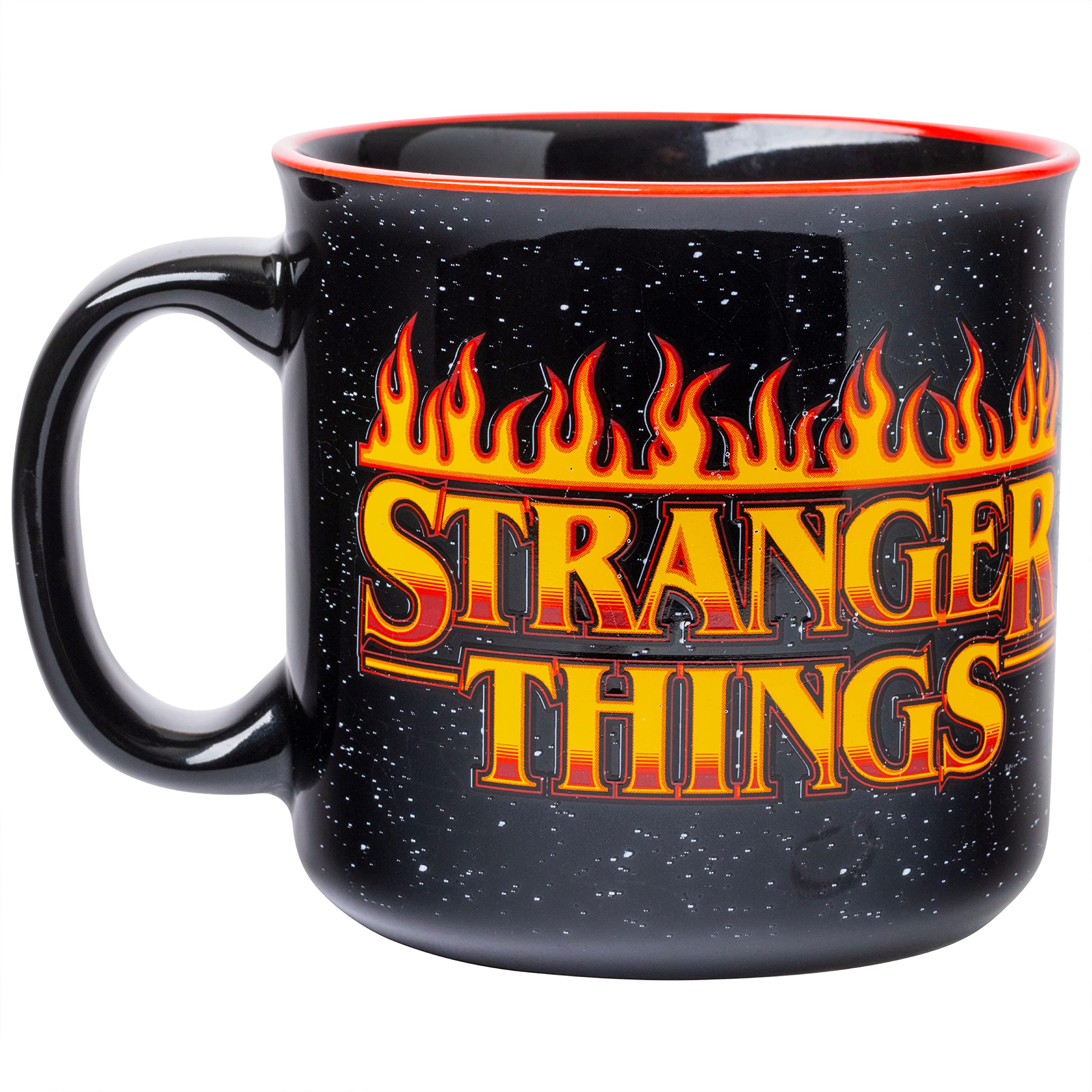 Silver Buffalo mug held in hand demonstrating size and comfortable grip benefit