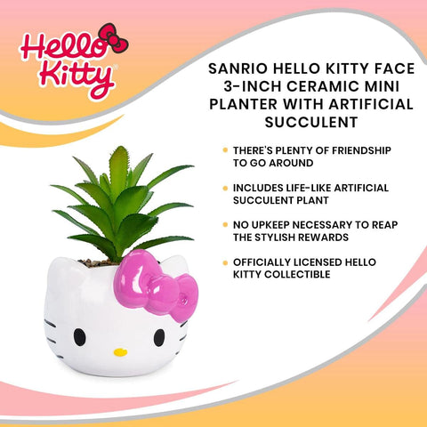 Silver Buffalo Hello Kitty styled on bathroom shelf adding cheerful accent
