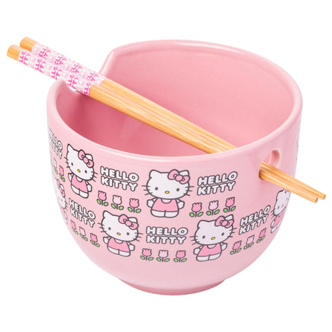 Silver Buffalo Hello Kitty front packaging showing bowl and chopsticks, perfect gift