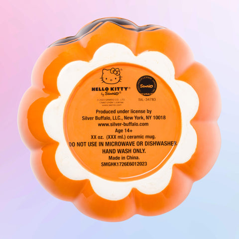 Silver Buffalo Hello Kitty packaging and label showing official licensed branding