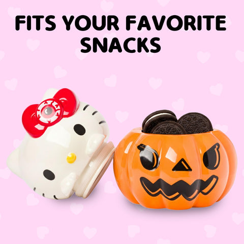 Silver Buffalo Hello Kitty side profile showing pumpkin shape and stability