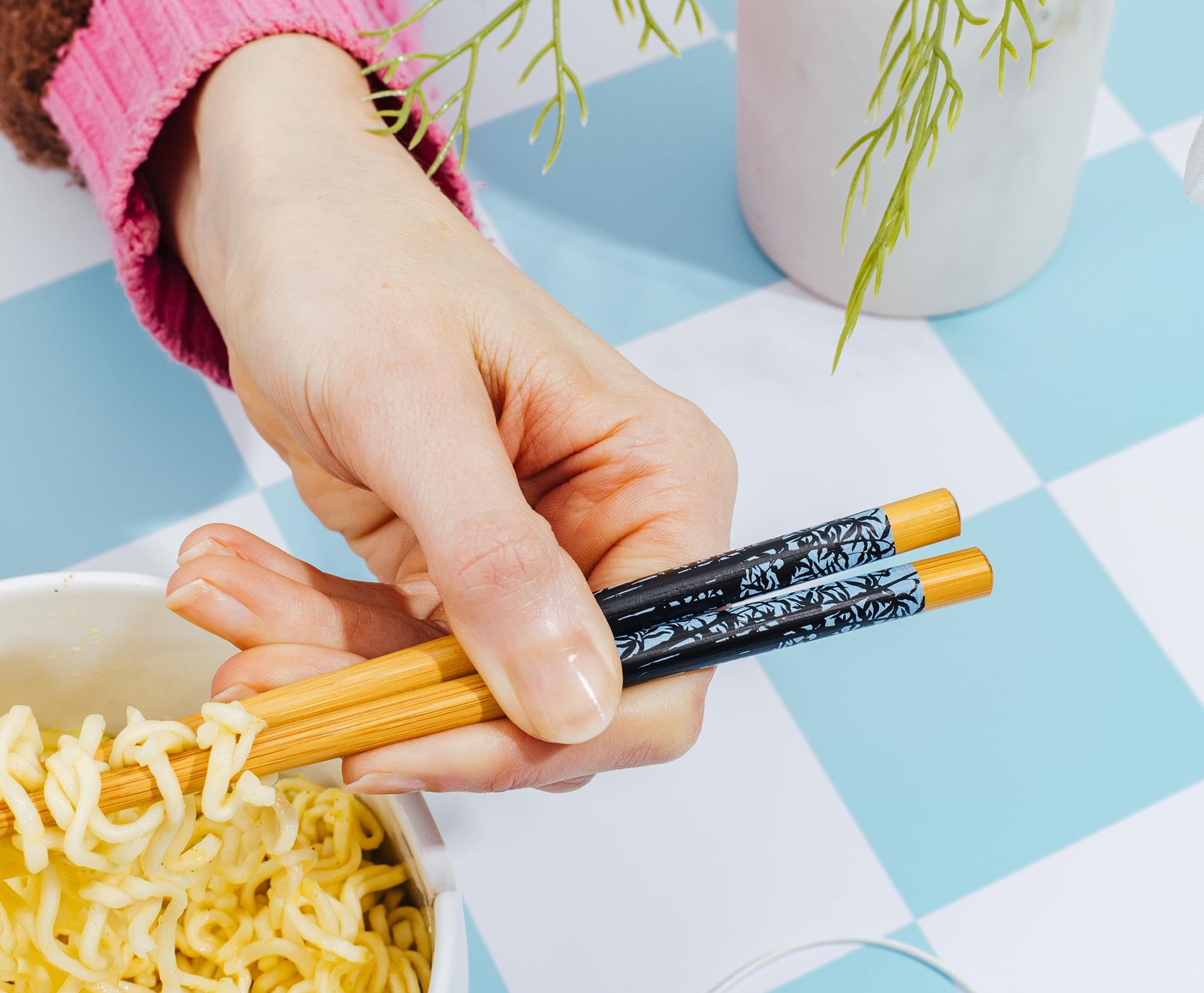 Silver Buffalo styled noodle bowl on table showcasing meal presentation and fandom pride