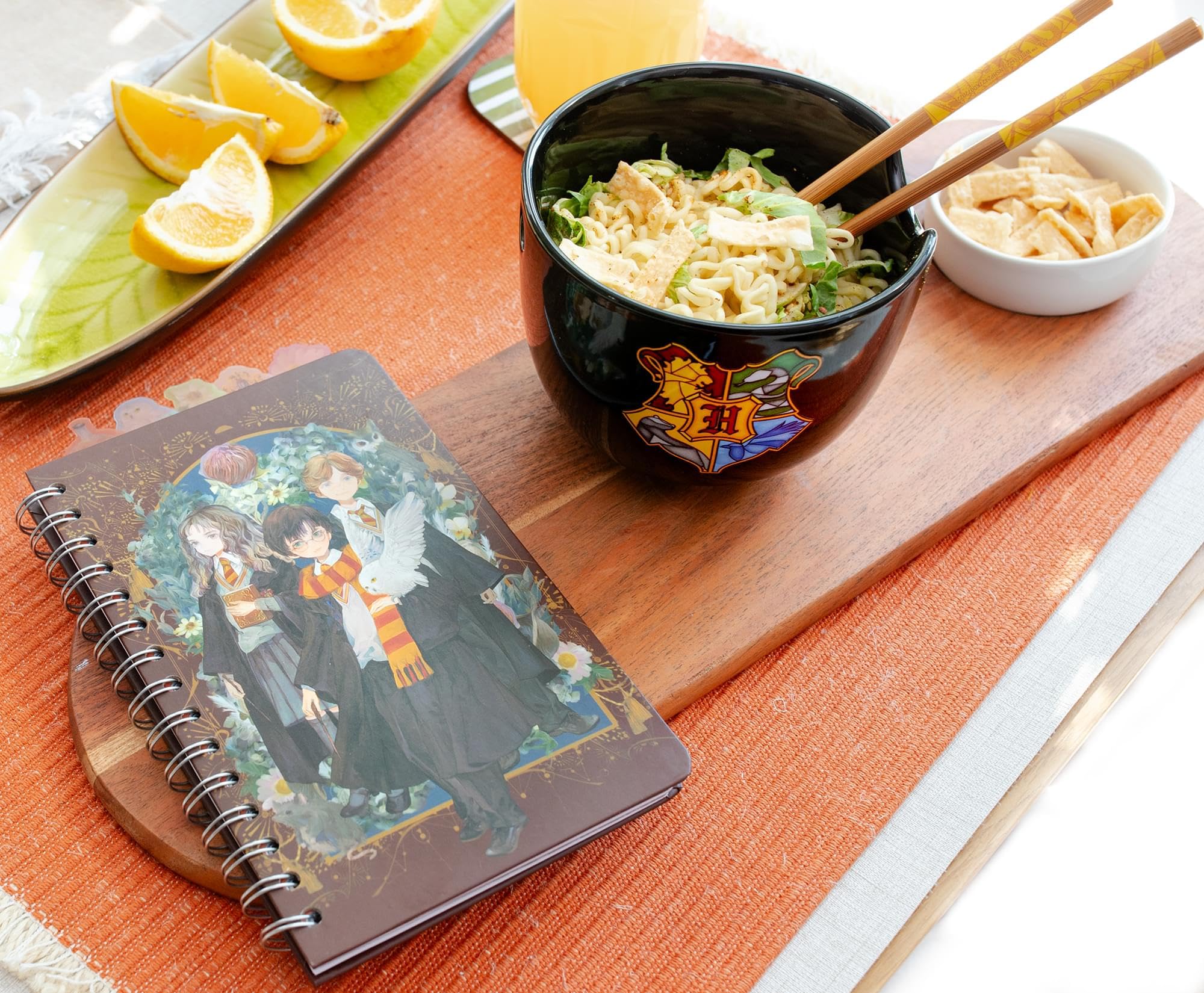 Silver Buffalo lifestyle table setting showing themed dinnerware enhancing mealtime
